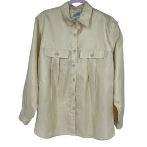 Josephine  Button Down Long Sleeve Women's Shirt Large